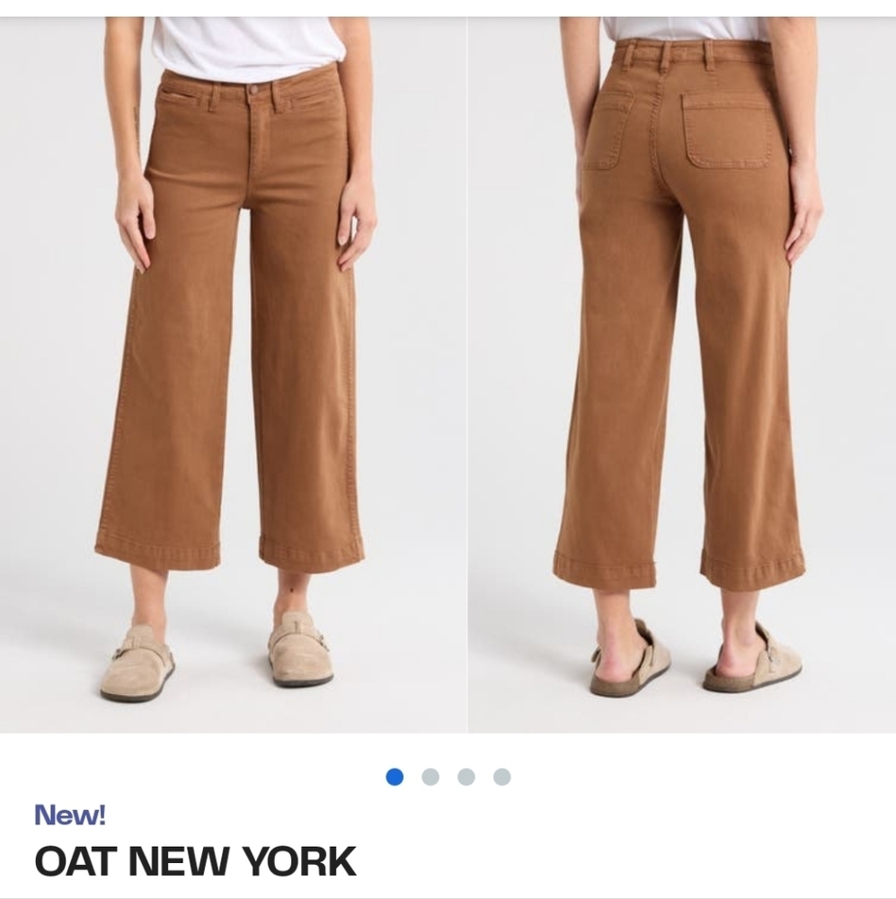 OAT high rise-wide leg crop
